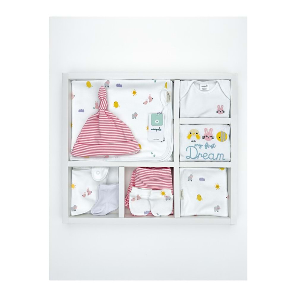 MİNİPOLO1 BEBEK MİNİPOLO YENİ DOĞAN 10 PARÇA HASTANE ÇIKIŞI HEDİYE SETİ
