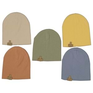 ŞAPKA- BERE 6-12 AY 6084 ERKEK PENYE RAPORLU ERKEK ŞAPKA